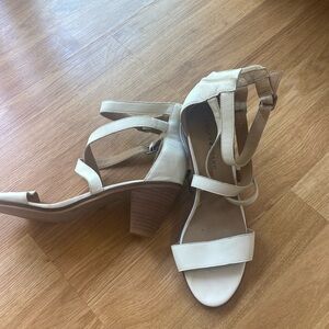 White heels from Lucky Brand